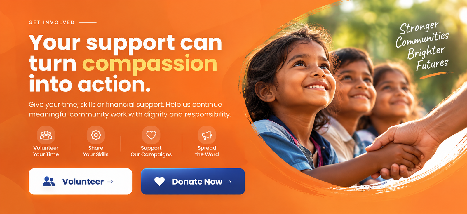 Get involved with AdiSamarth Foundation — support communities through volunteering, skills, campaigns and donations