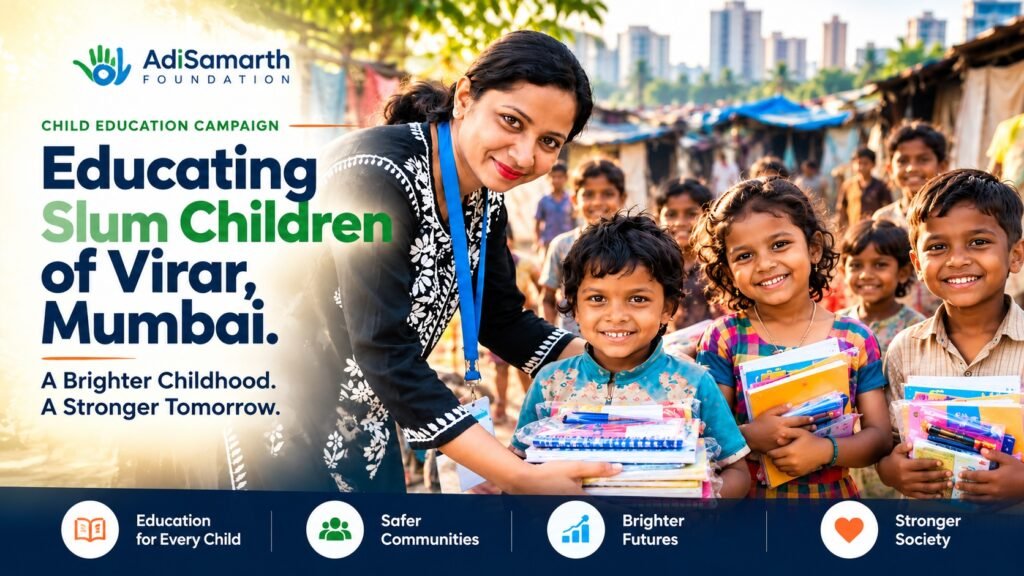 Educating Slum Children of Virar, Mumbai